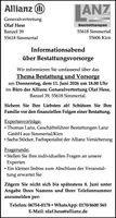 Informationsabend Bestattungsvorsorge