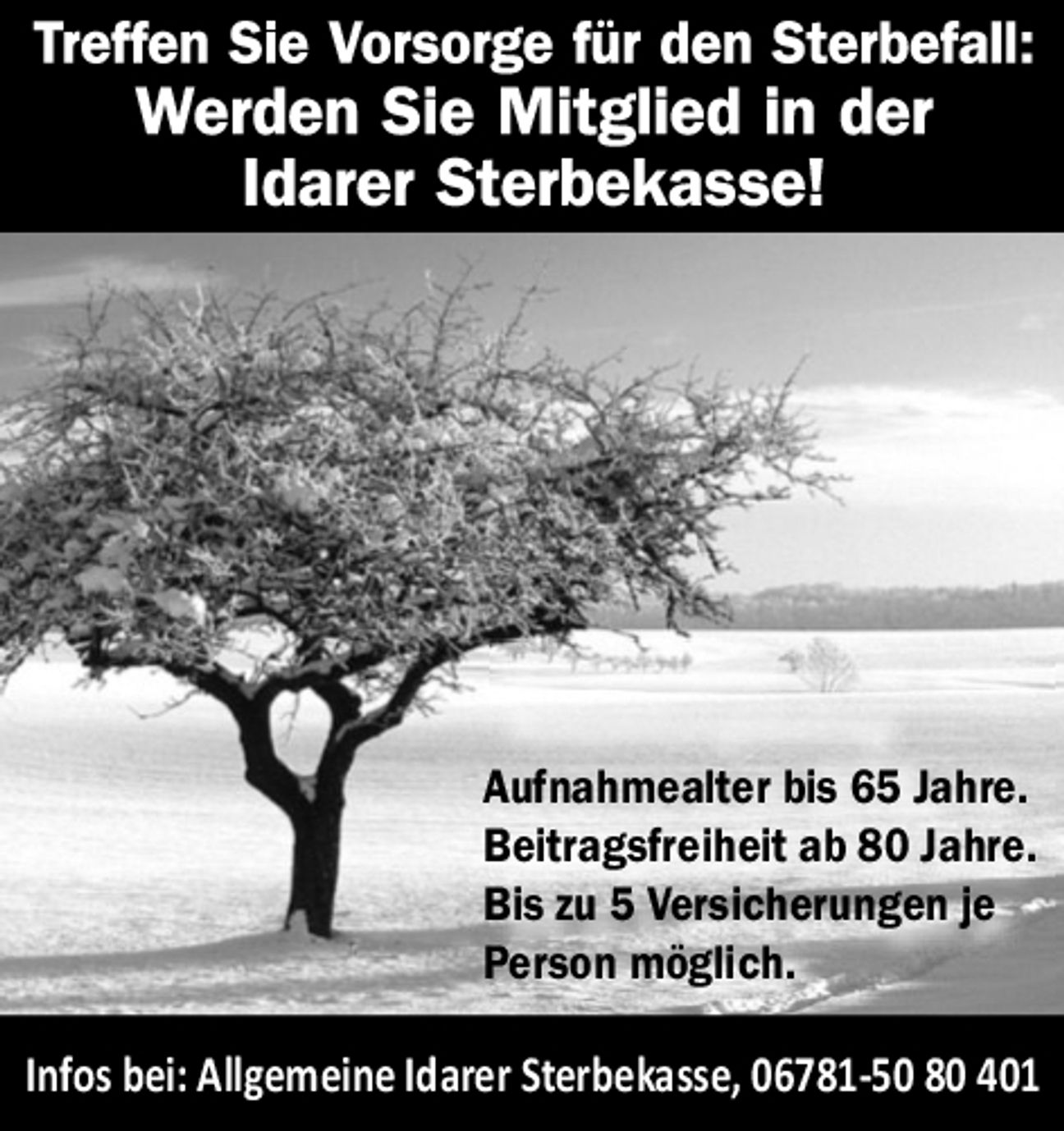 Idarer Sterbekasse Allerheiligen 2026