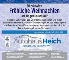 Weihnachtsgrußanzeige