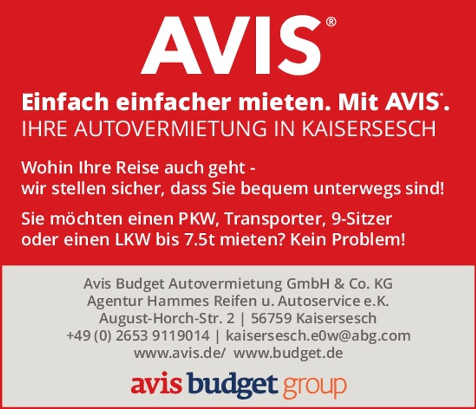 AVIS - Autovermietung