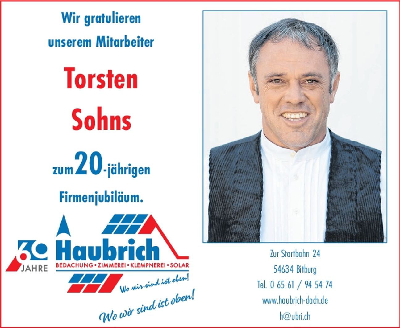 20 Jahre Torsten Sohns 