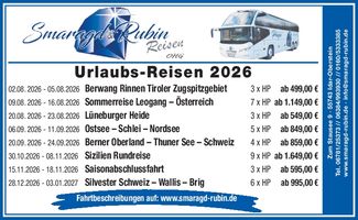 Urlaubsreisen 2026