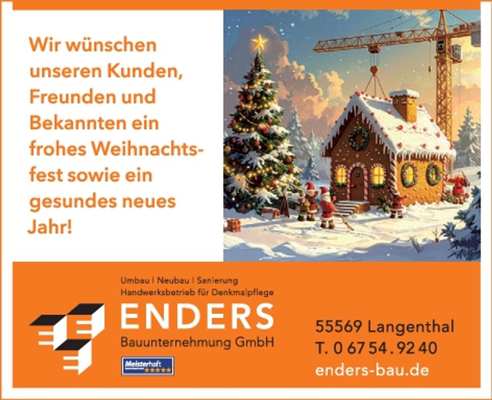 Weihnachtsgrußanzeige