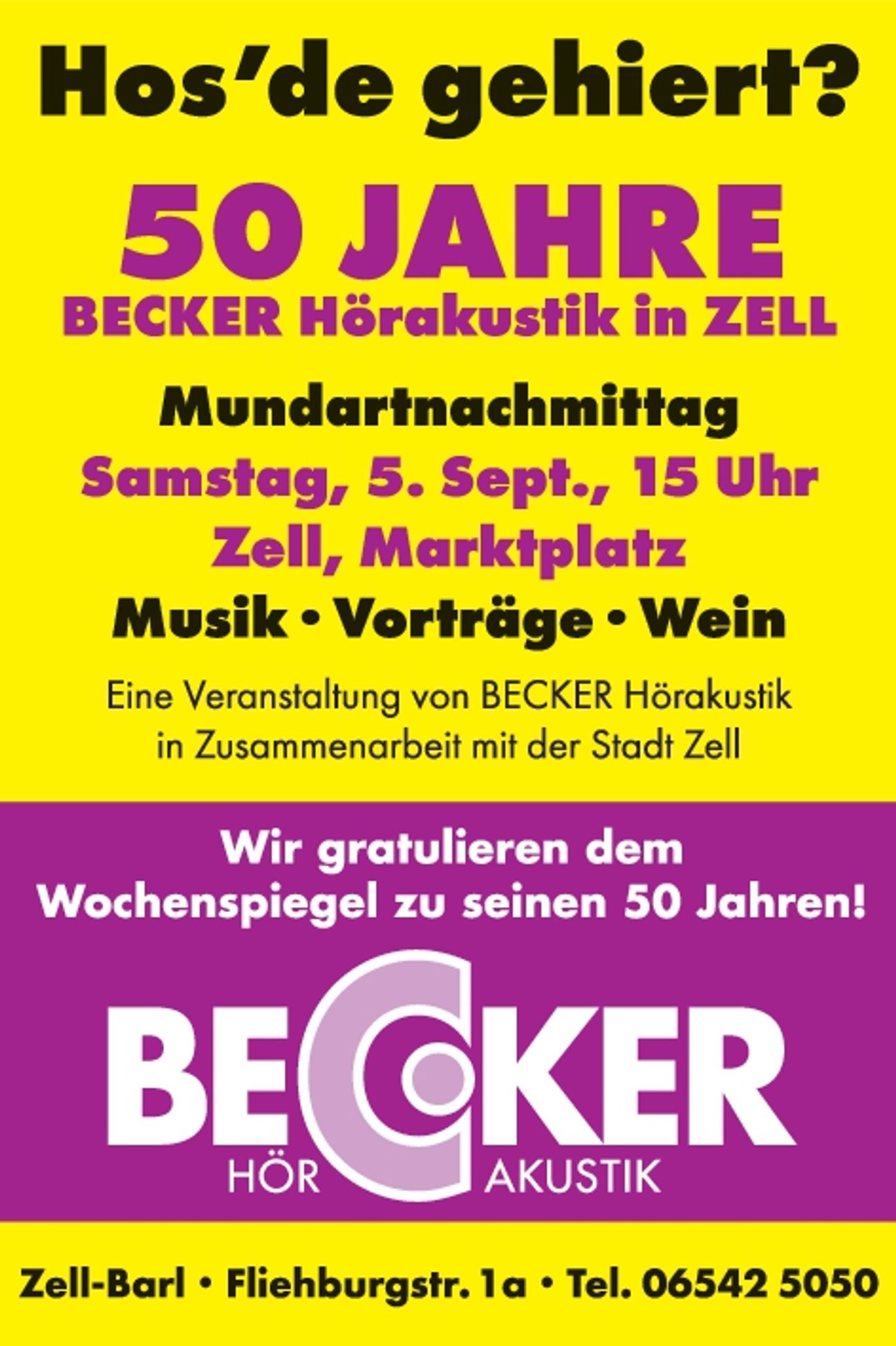 50 Jahre Wochenspiegel Cochem/Zell