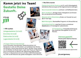 JTI Mitarbeiter gesucht
