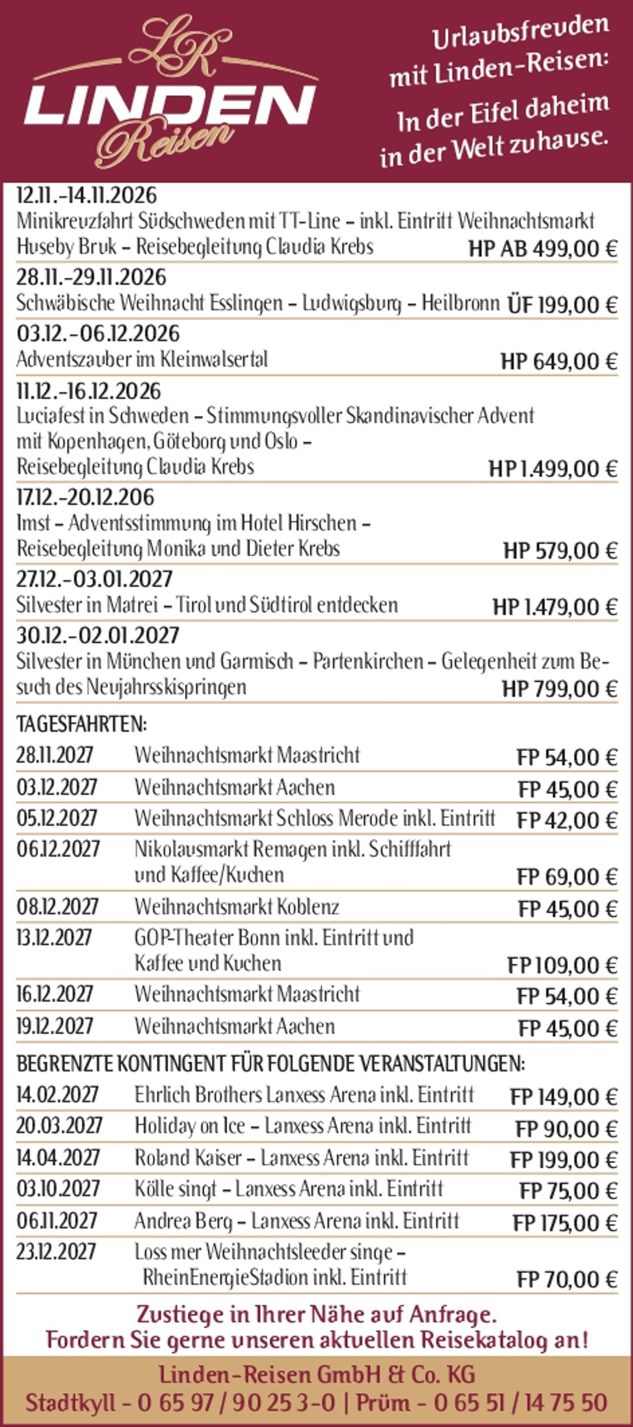 Reiseangebote - KW 43