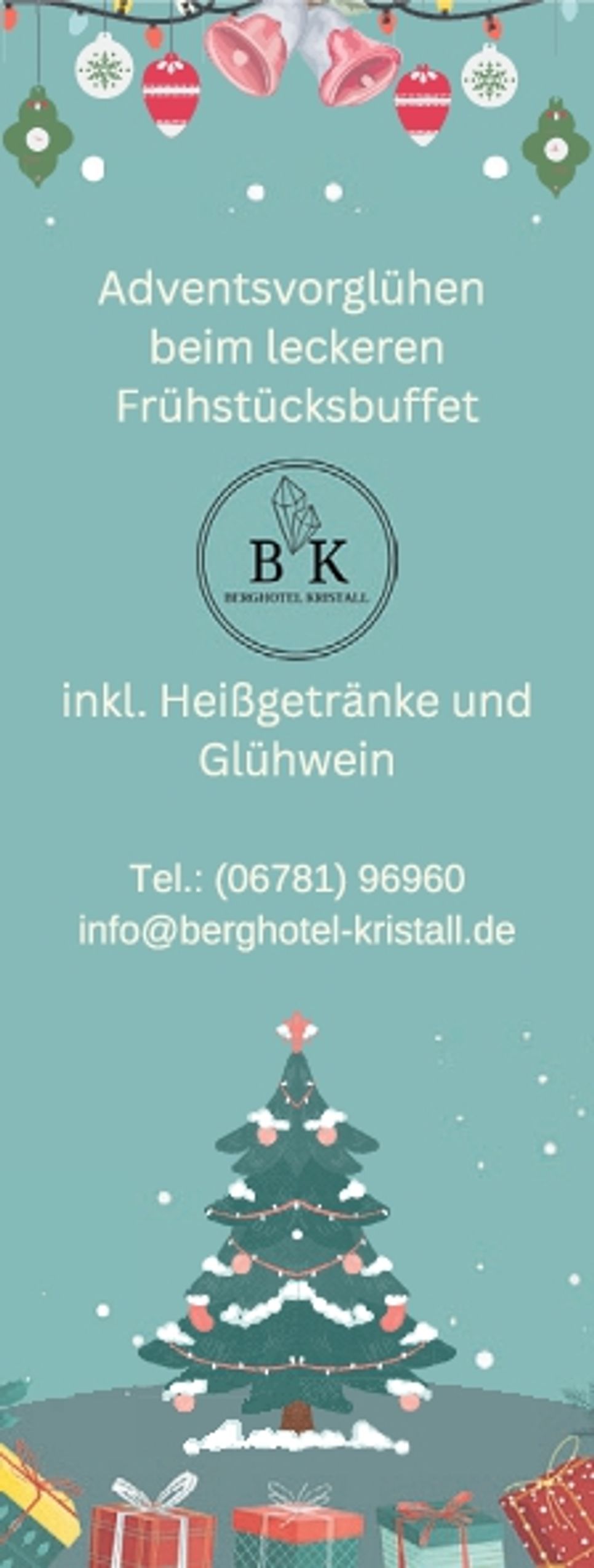 Adventsvorglühen beim Frühstücksbuffet