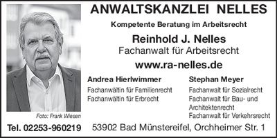 Anzeige Herr Nelles