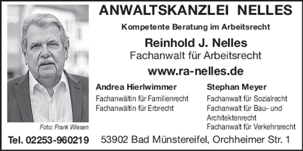 Anzeige Herr Nelles