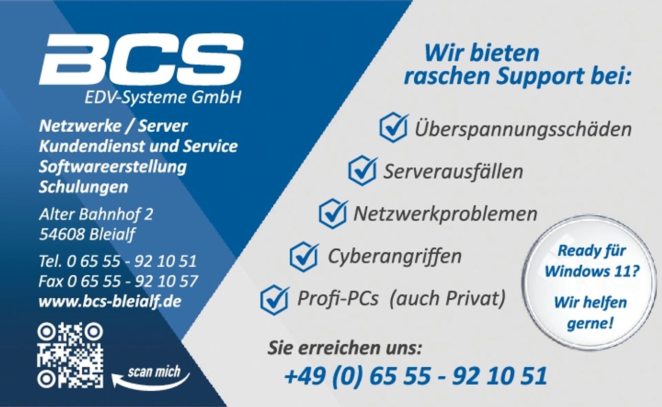 Wir bieten raschen Support 