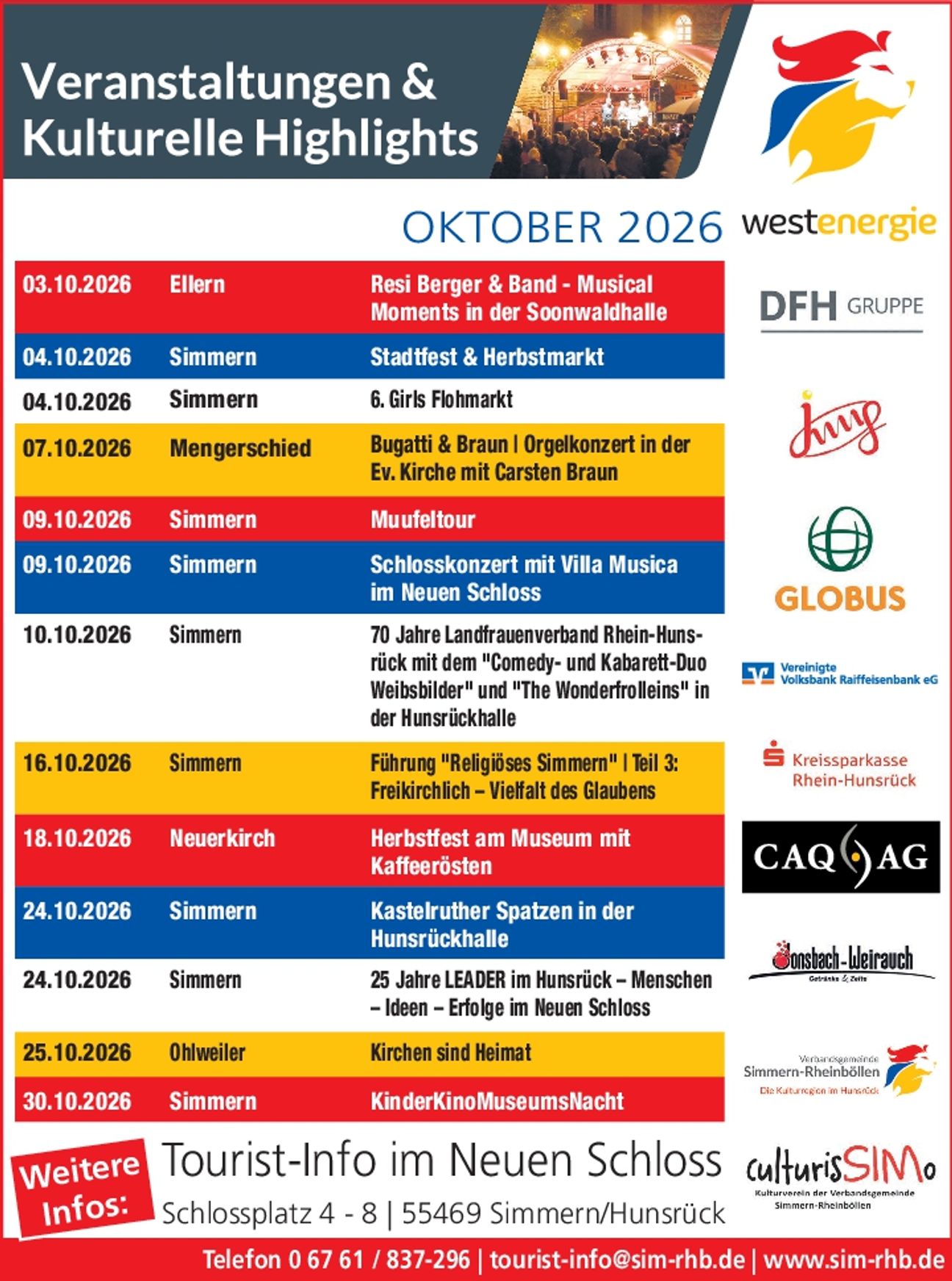 Termine Oktober 2026