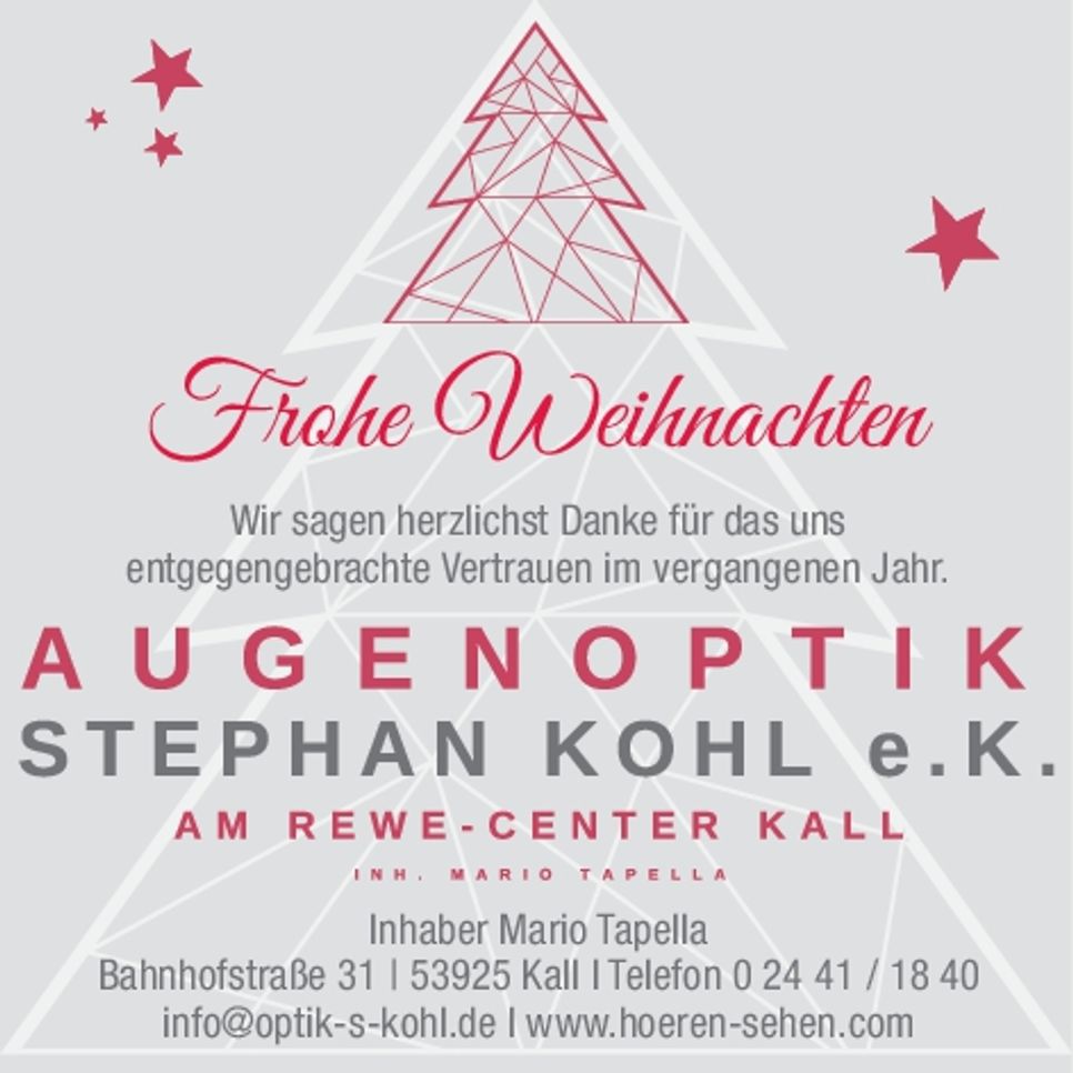Weihnachtsanzeige