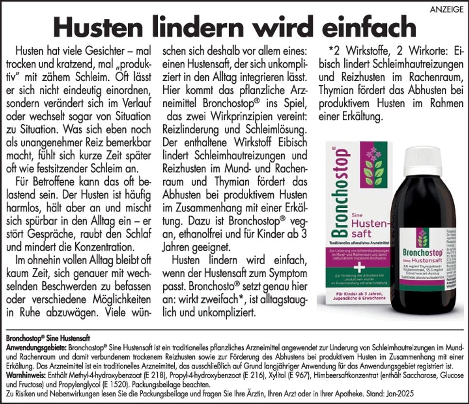 Husten lindern wird einfach