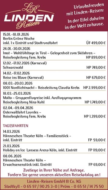 Reiseangebote - KW 50