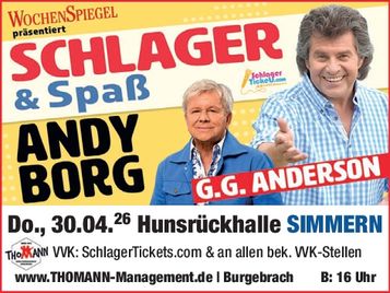Schlager & Spaß mit Andy Borg Simmern