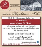 Nach der Winterpause