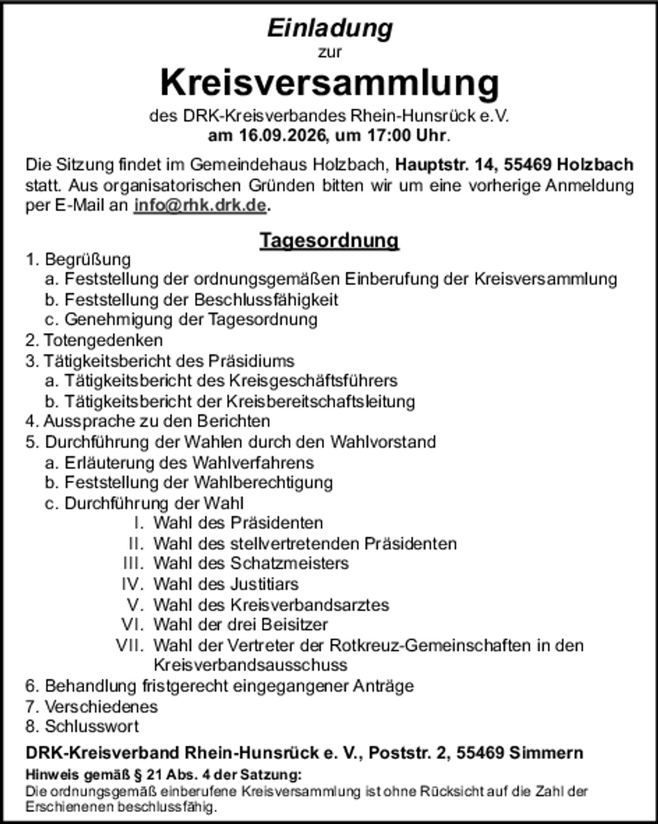 Einladung KV 