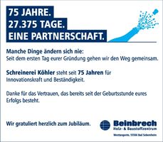 75 Jahre Firma Köhler