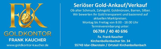 Seriöser Goldankauf