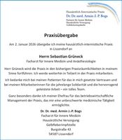 Praxisübergabe
