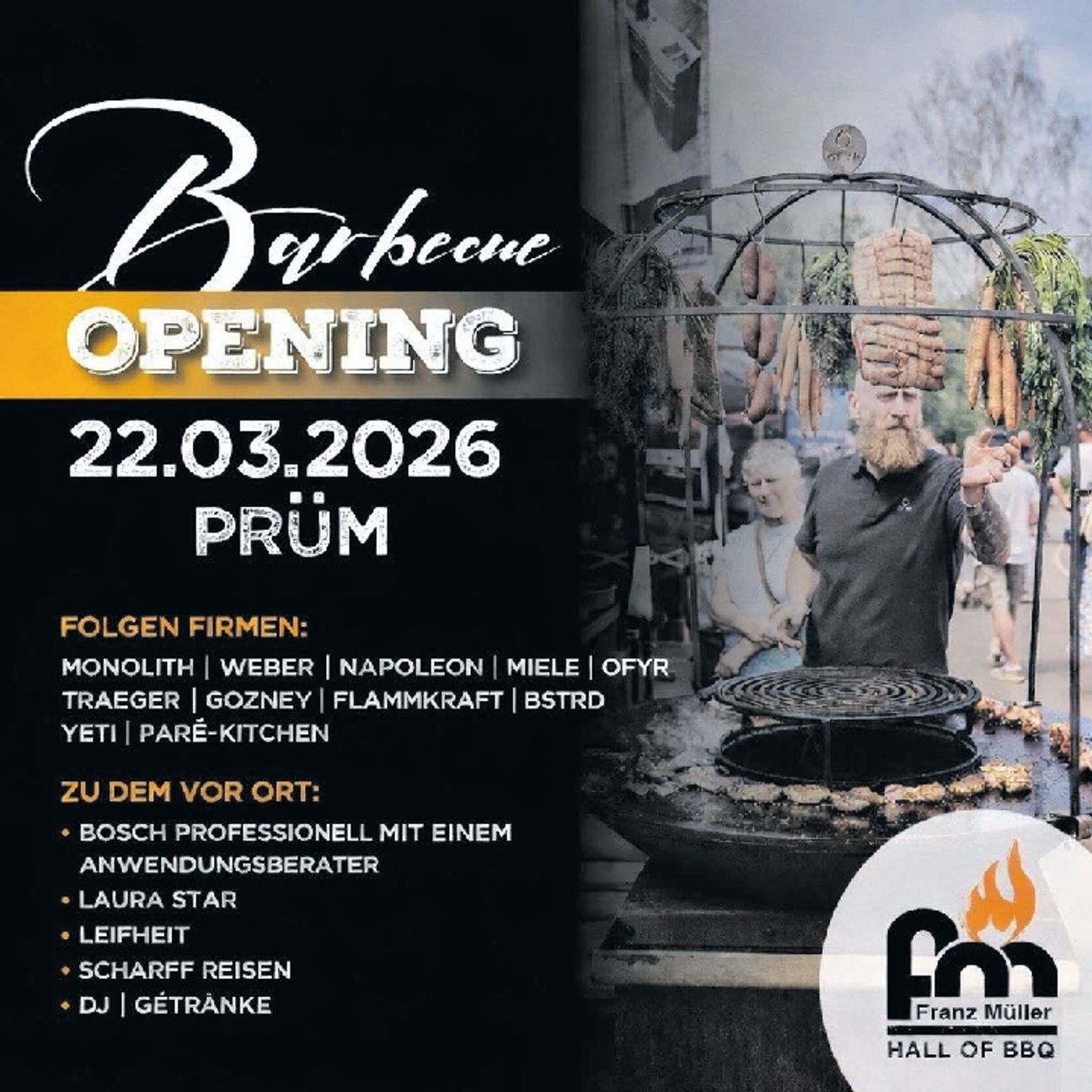 Barbecue Opening verk. off Sonntag 22.3.