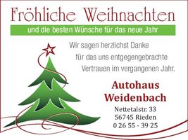Weihnachtsgruß 2025