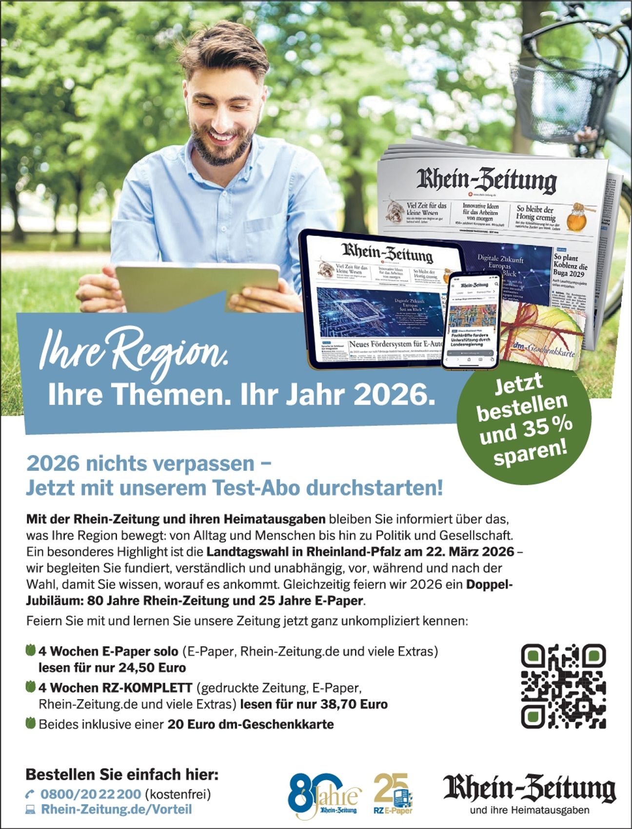 Ihre Region. Ihre Themen. Ihr Jahr 2026
