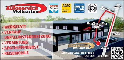 Werkstattanzeige