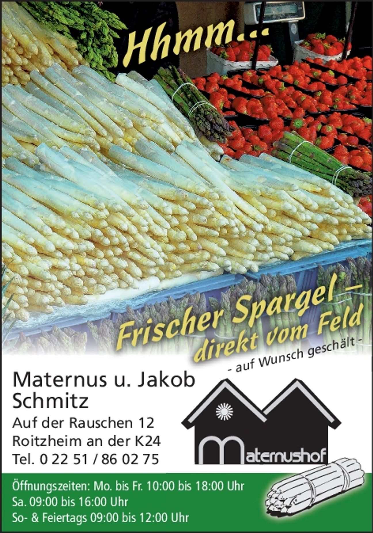 3 für 2: SPARGEL-SAISON