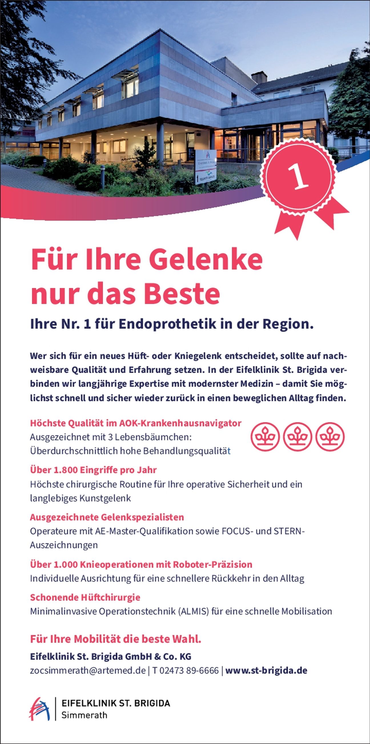 Für Ihre Gelenke nur das Beste 