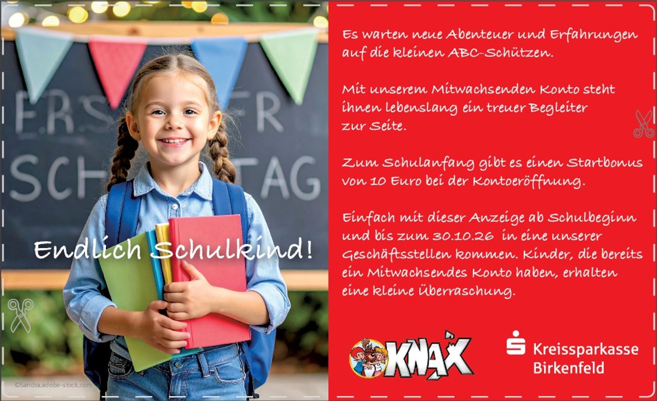 Endlcih Schulkind