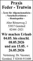 Wir machen Urlaub