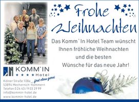 Weihnachtsgrüße Kommern