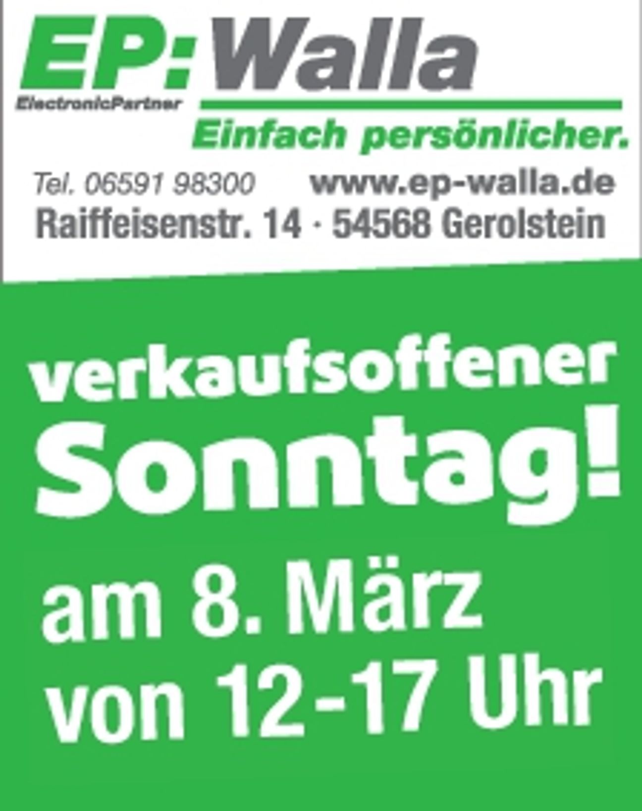 Verkaufsoffener Sonntag