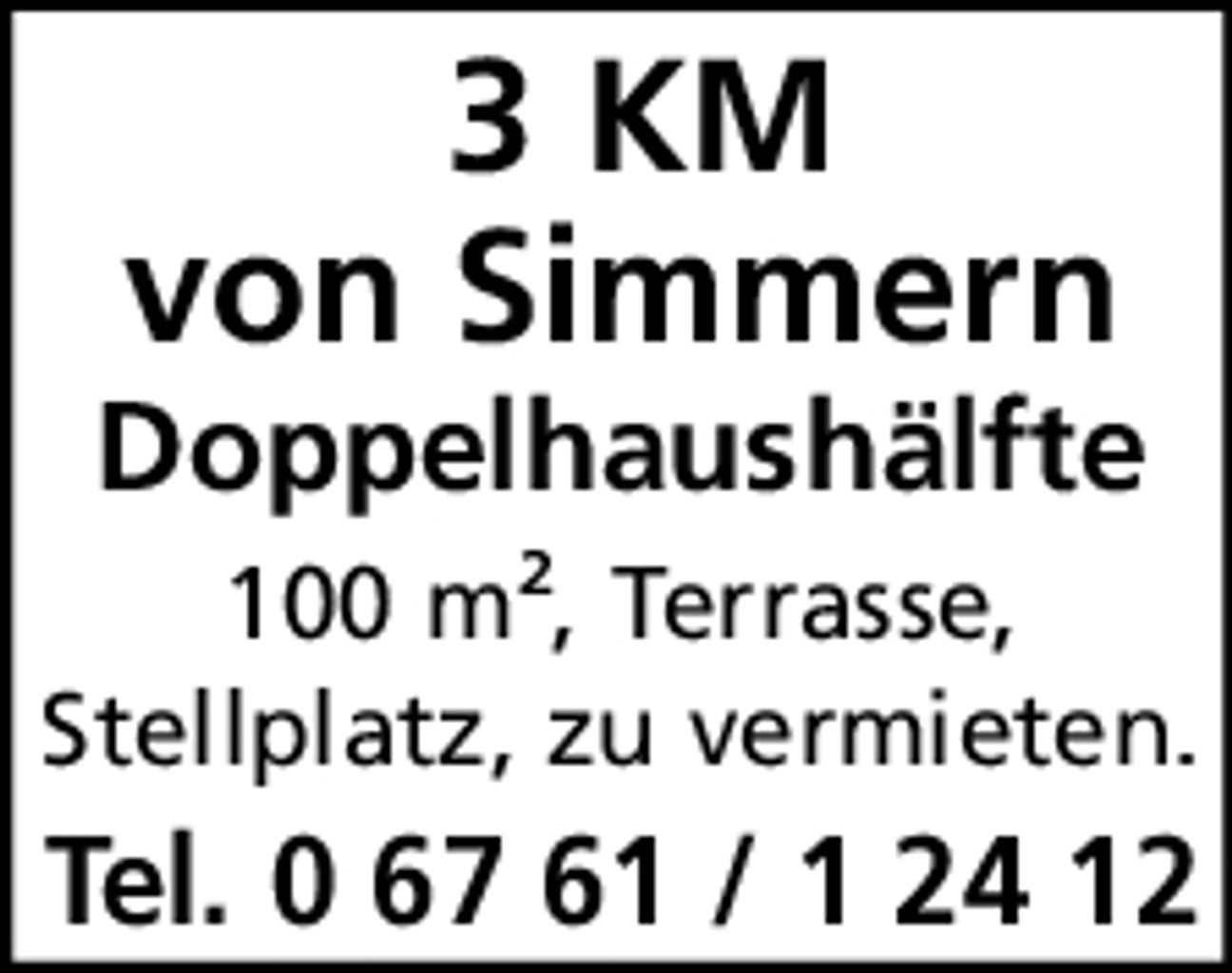 3 km von  Simmern