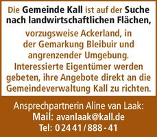 Wir suchen landwirtschaftliche Flächen