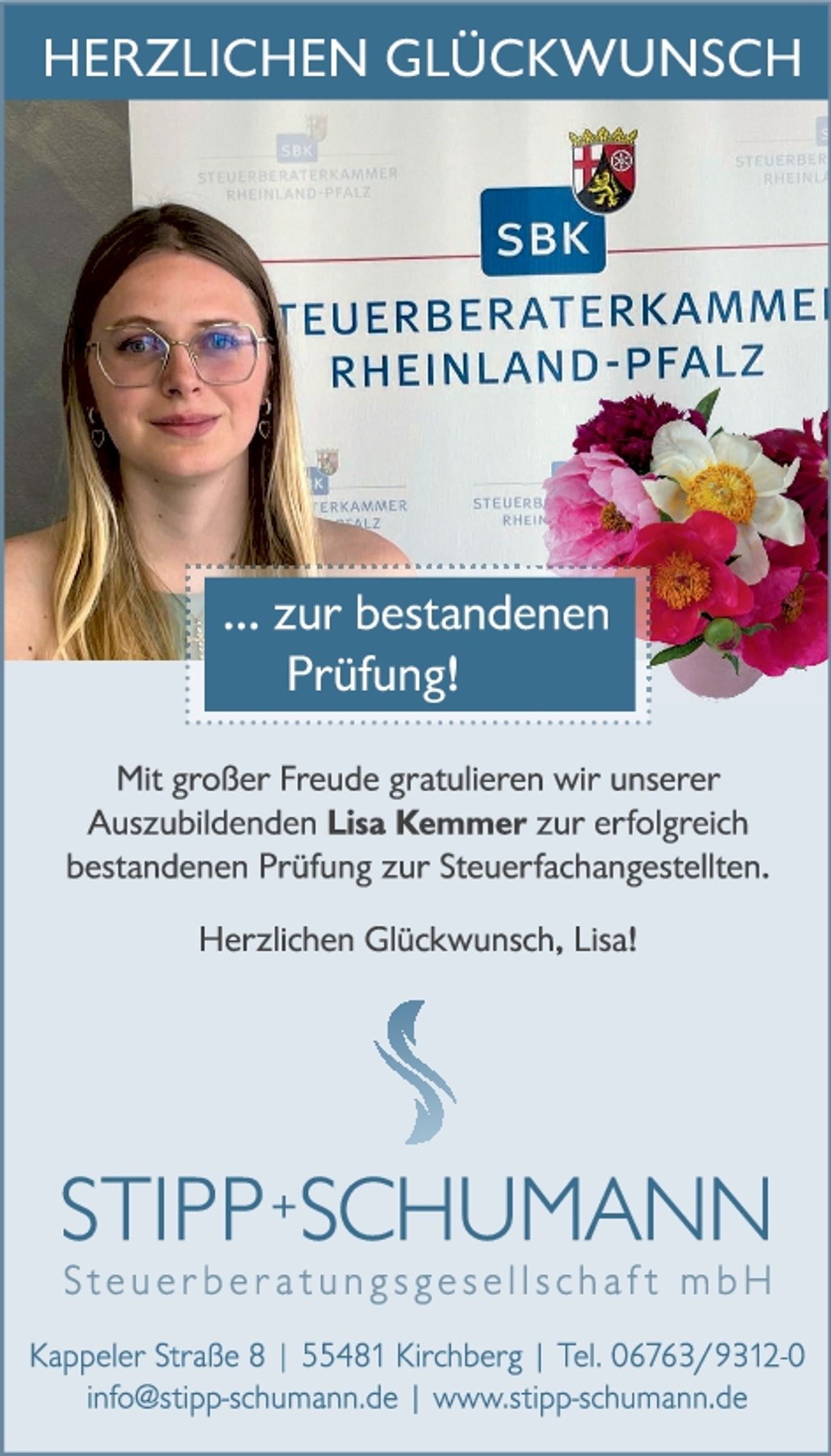 Bestandene Prüfung ( Lisa Kemmer )
