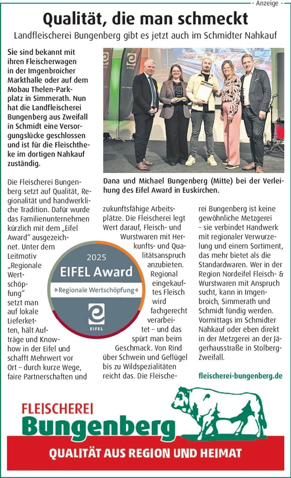 PR-anzeige Eifel Award 