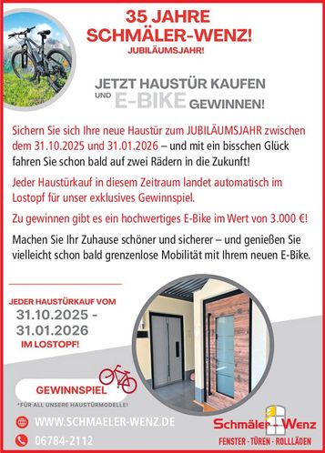 35 Jahre - Jetzt Haustür kaufen