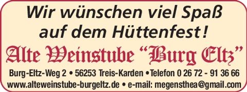 Hüttenfest Karden