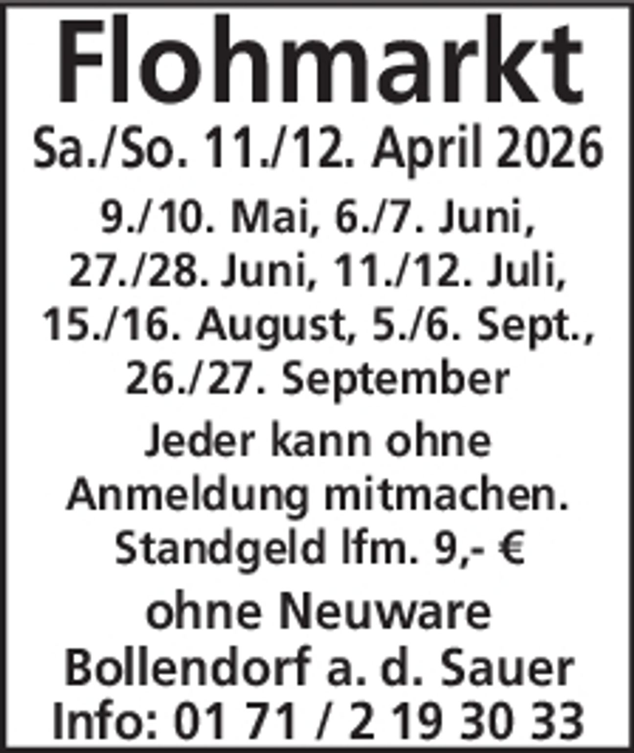 Flohmarkt