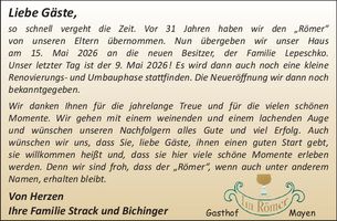 Liebe Gäste....