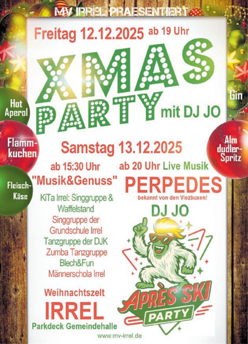 X-Mas Party Irrel Flyer