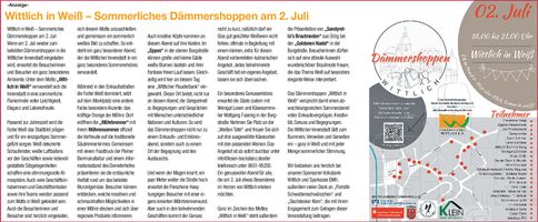 Dämmershoppen / 2. Juli 2026