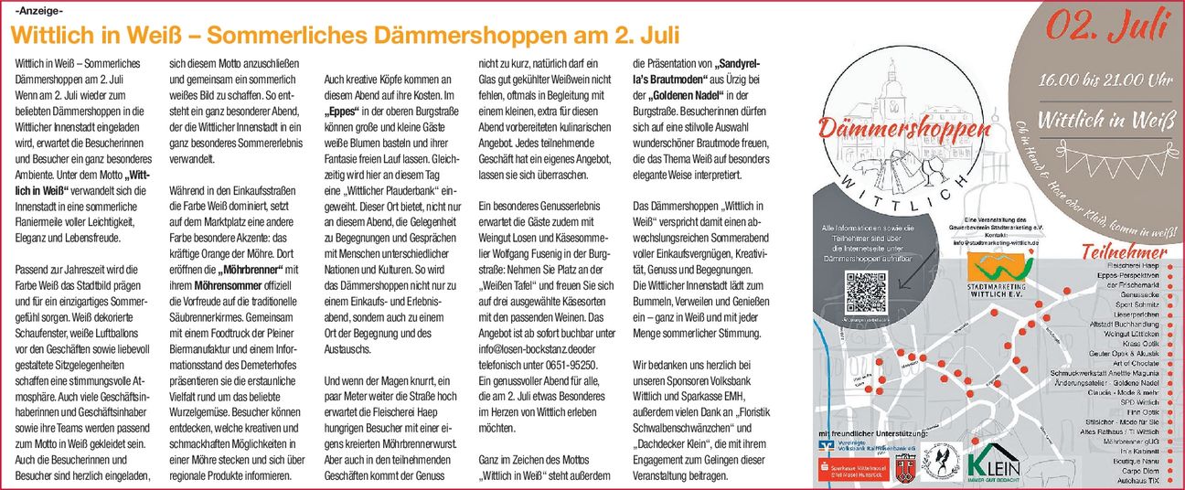 Dämmershoppen / 2. Juli 2026