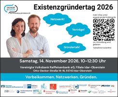 Existenzgründertag am 14.11.2026