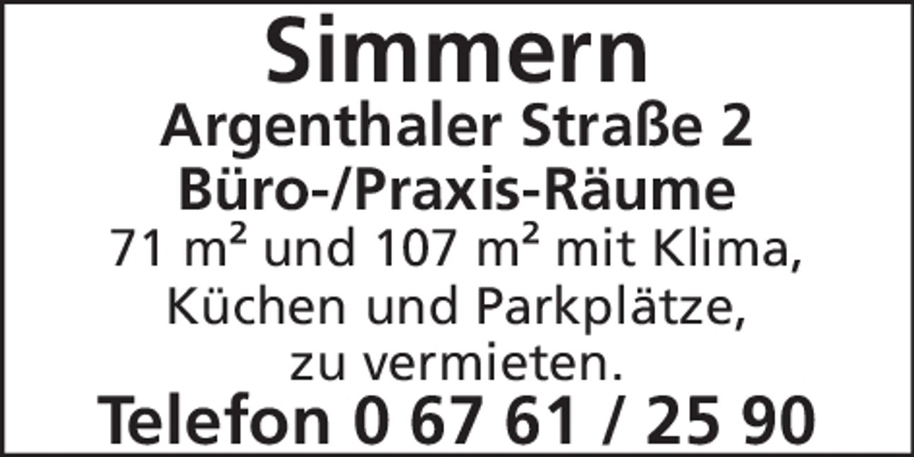 Vermietung Argenthaler Str. 2 