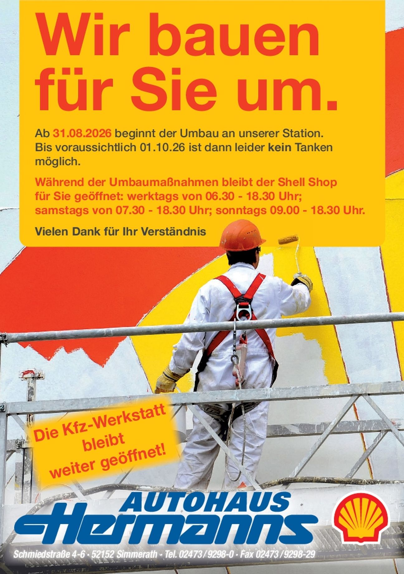 Wir bauen für Sie um