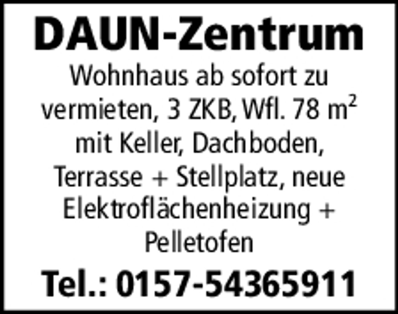 Haus in Daun Zentrum