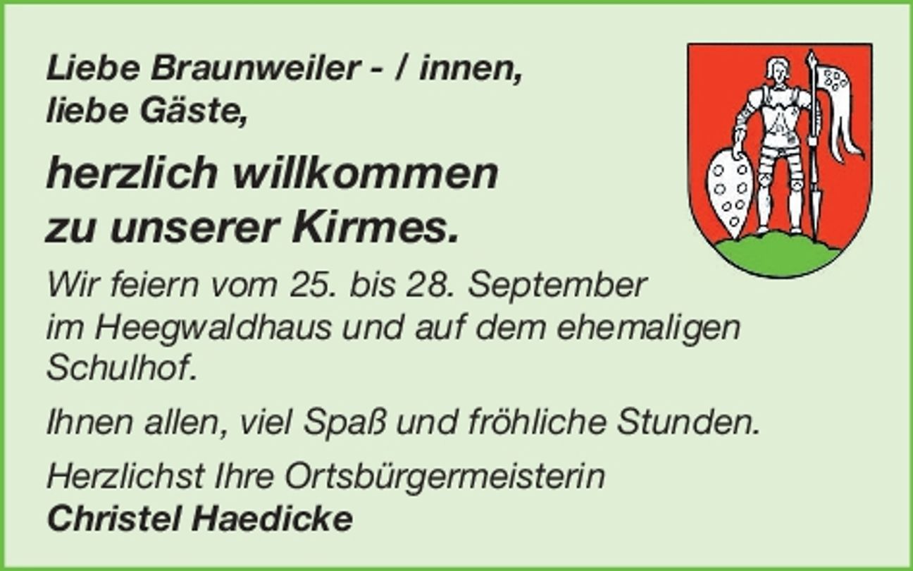 Braunweiler, Kirmes,